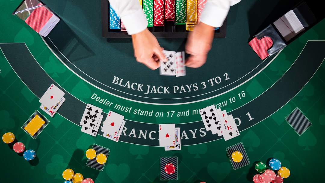 Mesa de Blackjack 21 - ganhei bet